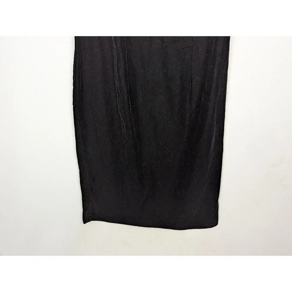 Vintage 90 CACHET BARI PROTAS 9/10 Velvet Dress Floral Lace Pearls Embellished - Picture 8 of 12